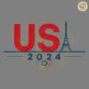 USA Eiffel Tower Summer 2024 SVG