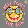 Vintage Here Comes The Sun Smiley PNG