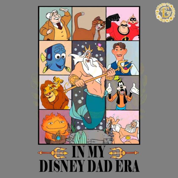 Vintage In My Disney Dad Era Fathers Day PNG