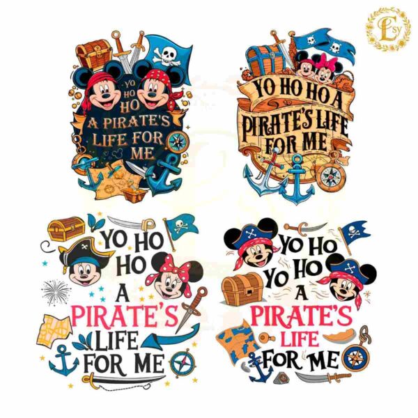 Yo Ho Ho A Pirates Life For Me SVG PNG Bundle