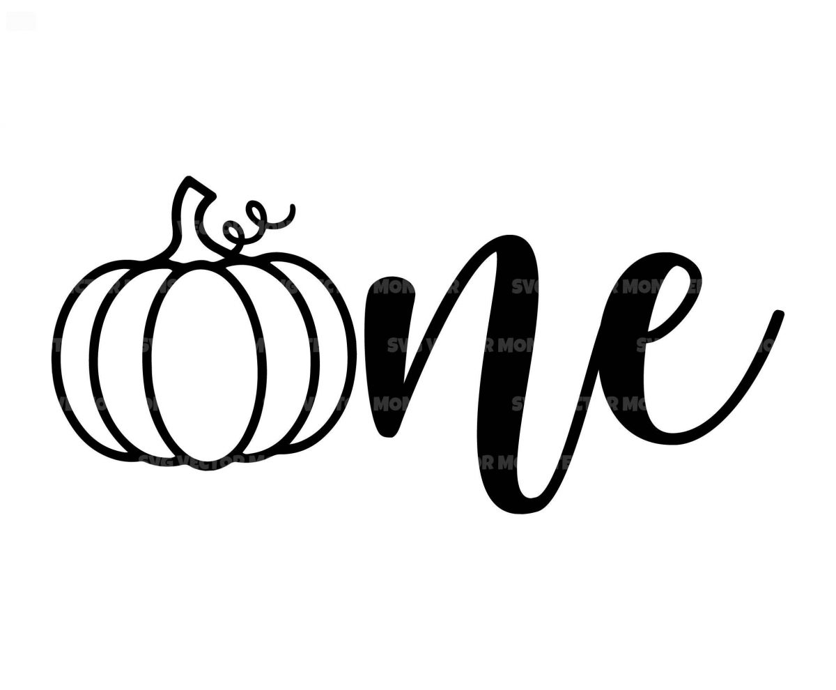 1st Birthday Pumpkin Svg Cut File for Cricut Silhouette Pdf Png Eps