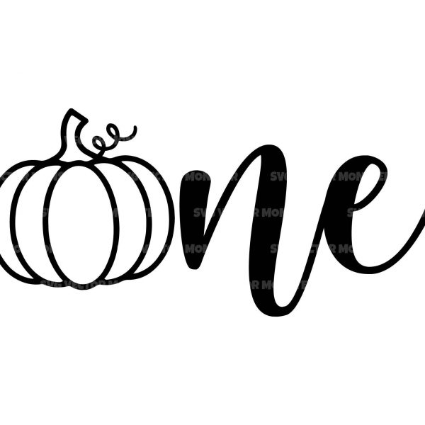 1st Birthday Pumpkin Svg Cut File for Cricut Silhouette Pdf Png Eps