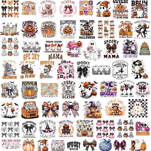 200 Vintage Halloween Bundle PNGs for Spooky Season