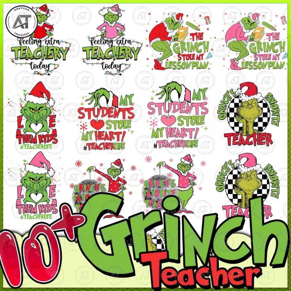 2024 Christmas Teacher Heart Bundle SVG Students My Heart PNG Love