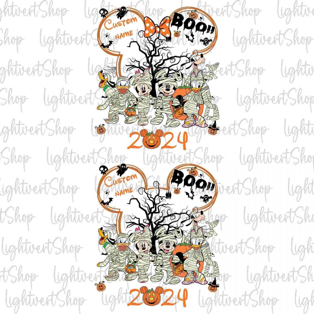 2024 Custom Halloween Bundle Mummy Spooky Season Png Fall Pumpkin