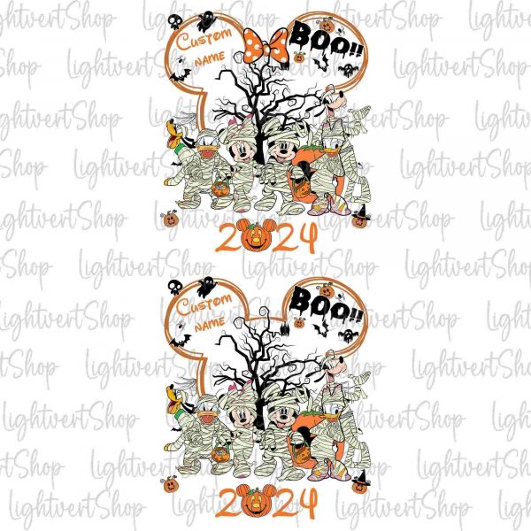 2024 Custom Halloween Bundle Mummy Spooky Season Png Fall Pumpkin