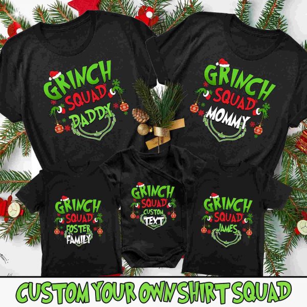 2024 Custom Squad Family Christmas Cartoon PNG Bundle Personalized