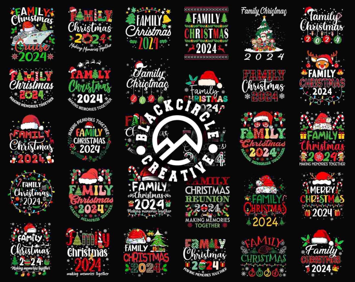 2024 Family Christmas Bundle Svg Png Designs for Holiday Memories