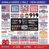 2024 Harris Walz Campaign Bundle SVG and PNG Files