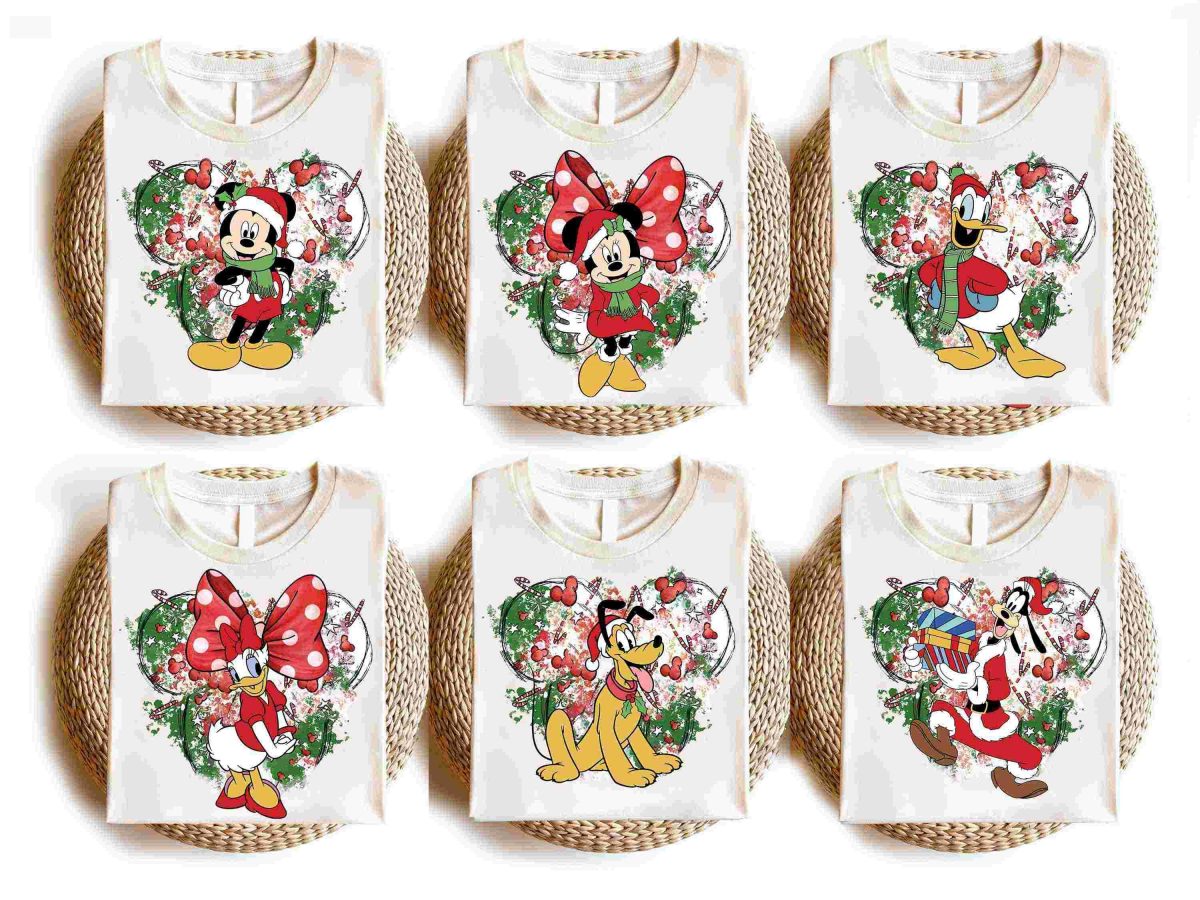 2024 Mickey Friends Christmas Bundle Merry Disneyland Family Png