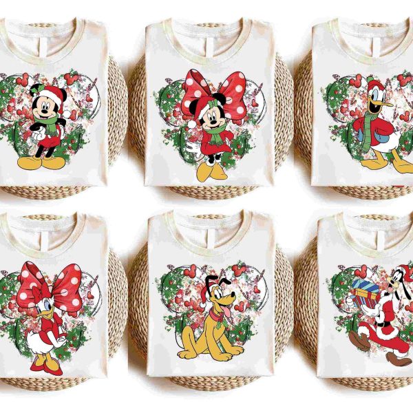 2024 Mickey Friends Christmas Bundle Merry Disneyland Family Png