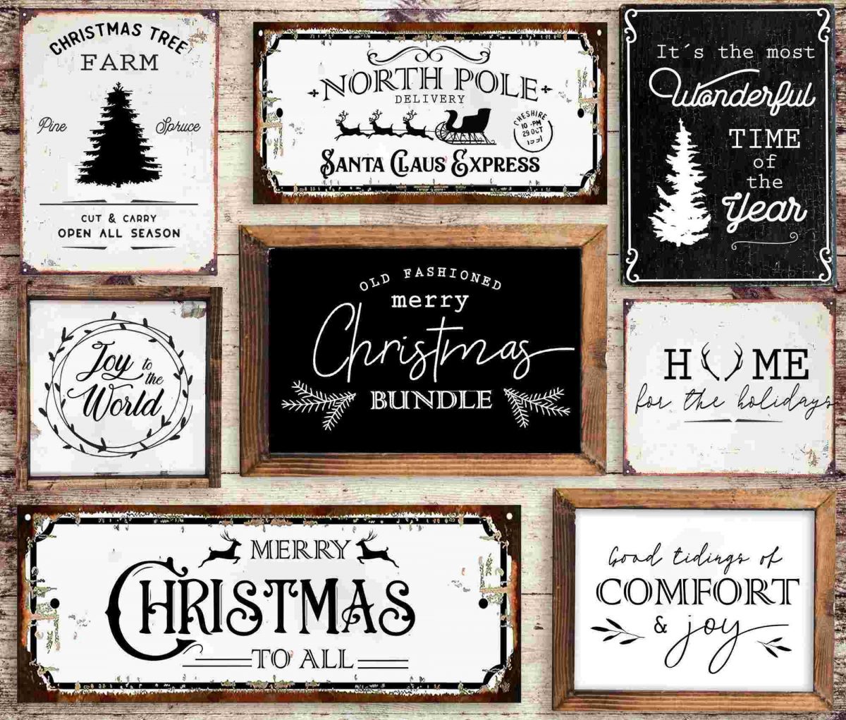 30 Festive Farmhouse Christmas SVG Designs