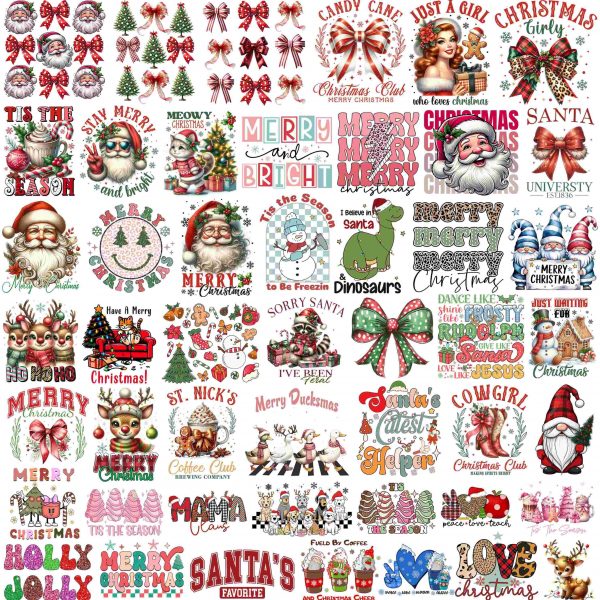 300+ Retro Christmas Bundle Png, Merry Christmas Png, Christmas Png, Western PNG, Santa Claus PNG, Bundle Png, Sublimation Designs, PNG