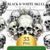 33 Watercolor Skull Clipart Set Gothic Fantasy Wiccan SVG PNG