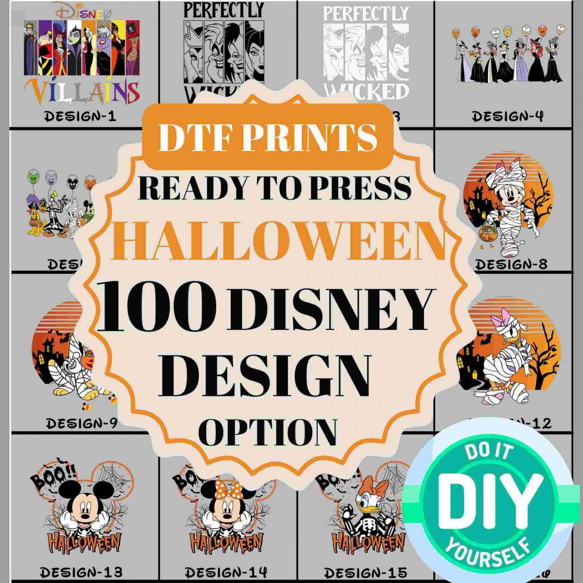 40 Spooky Disney Halloween SVG PNG Designs for Press