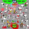 400 Snoopy SVG Pack Clipart Charlie Brown Vector Files for