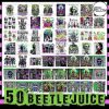 50 Pack Horror PNG, It's Show Time PNG, Halloween Thug Life PNG, Never Trust The Living beetlejuice, beetle juice