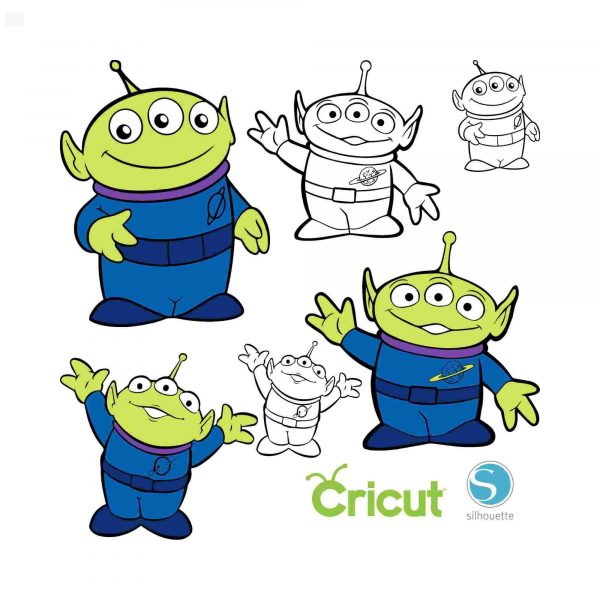 6 Fun Alien SVG for Cricut Silhouette Toy Story Inspired