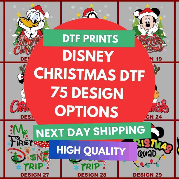 75 Disney Christmas Design Options SVG PNG Fast Shipping Cheap