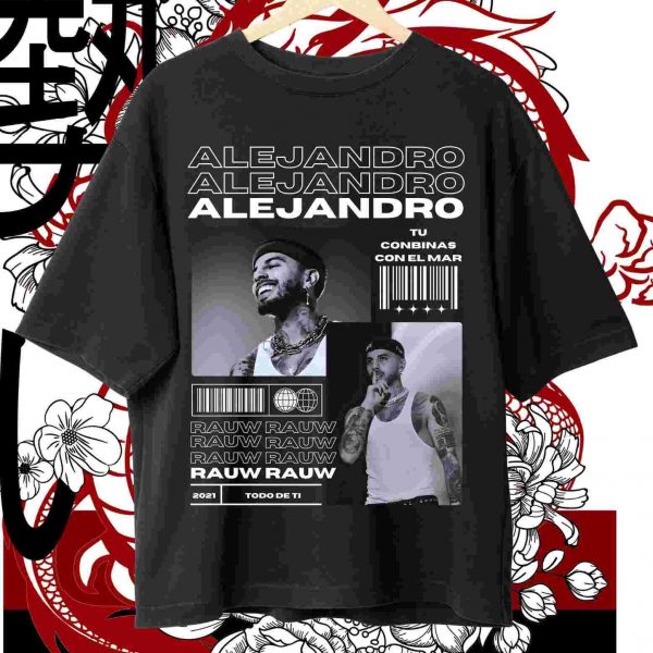 90s Vintage Rauw Alejandro TShirt Design SVG File Instant Download