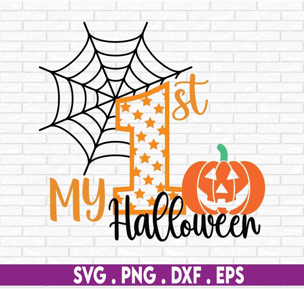 Adorable Babys First Halloween SVG PNG Collection