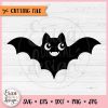 Adorable Bat Silhouette SVG PNG for Cricut Funny Halloween Vampire