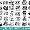 Adorable Cat SVG Collection for Cat Lovers Tshirts Quotes and More