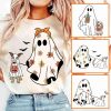 Adorable Ghost Dog SVG Dog Lovers Halloween Gift Spooky Floral Canines