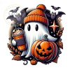 Adorable ghost png Halloween png Coffee png Elegant png Elegant Ghost