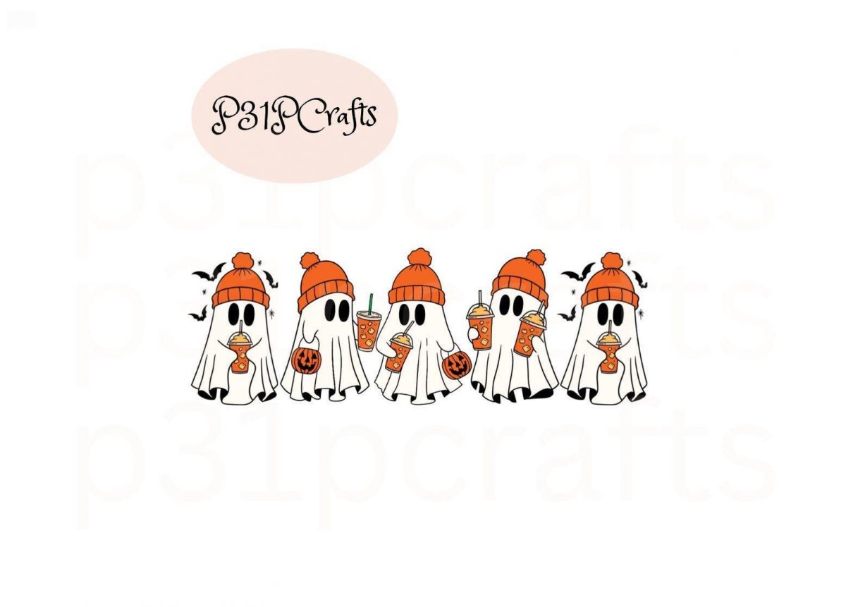 Adorable Ghost PNG SVG Perfect for Sublimation Pumpkin Spice Ghost