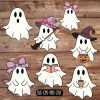 Adorable Ghost SVG Bundle for Retro Halloween Fun