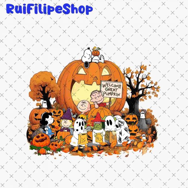 Adorable Halloween Characters Pumpkin Ghost Charlie Brown Spooky