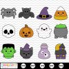 Adorable Halloween Clipart SVG Bundle Printable Halloween