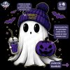 Adorable Halloween NFL Football Fan Ghost SVG for Sublimation Crafts