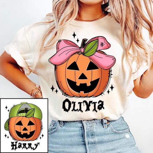 Adorable Halloween Pngs for Kids Customized with Childs Name BoyGirl