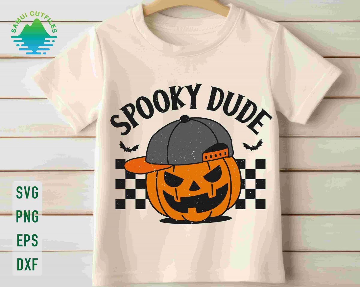 Adorable Halloween Svg for Boys Spooky Dude Cute Pumpkin Funny Trick