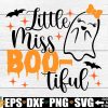 Adorable Halloween SVG for Girls Kids Cut File with Ghosts