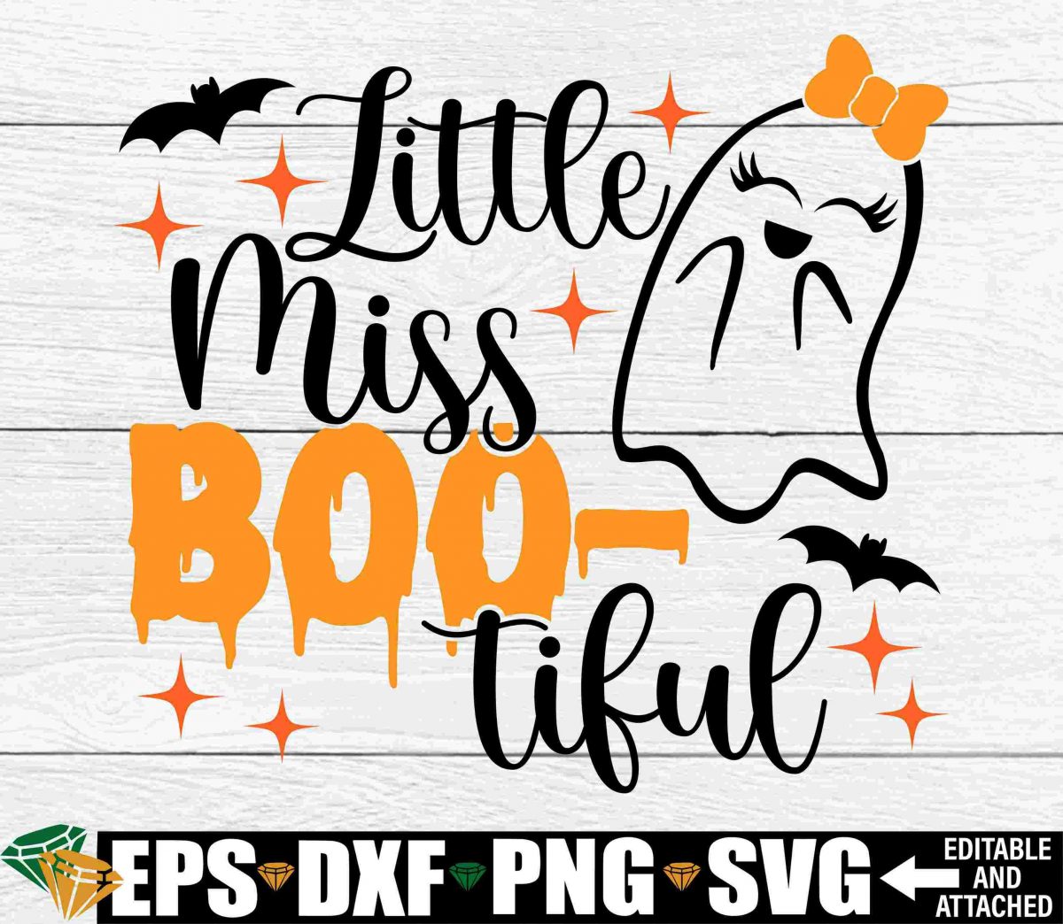 Adorable Halloween SVG for Girls Kids Cut File with Ghosts