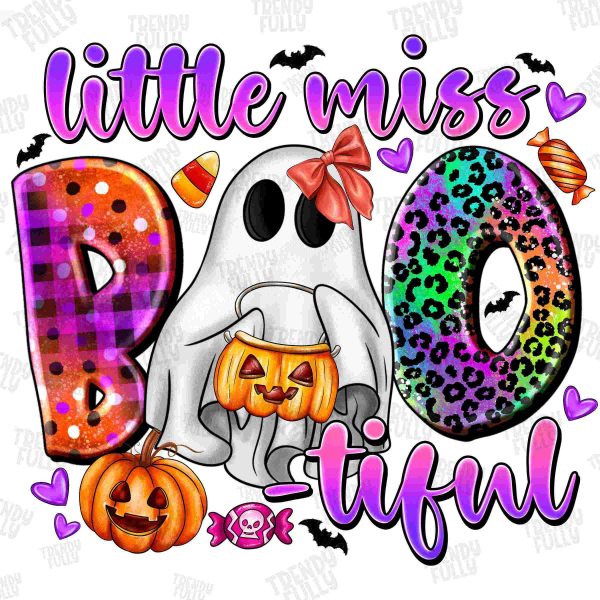 Adorable Little Miss Bootiful Halloween SVG PNG Digital Download