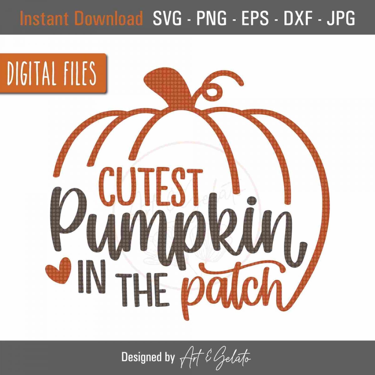 Adorable Pumpkin Patch SVG Cute Thanksgiving and Fall Decor Pumpkin