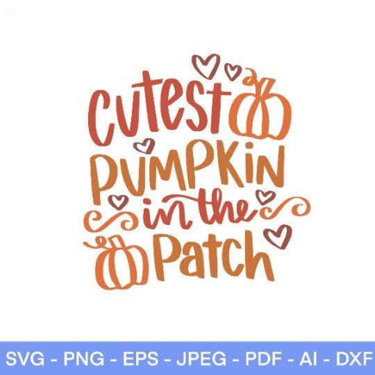 Adorable Pumpkin Patch SVG for Kids Fall Shirts Autumn Cut File