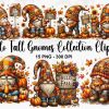 Autumn Gnome Clipart Collection Watercolor Fall Gnomes Pumpkin Spice