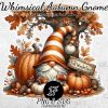 Autumn Gnome Clipart Watercolor Fall Scenes PNG SVG for Instant