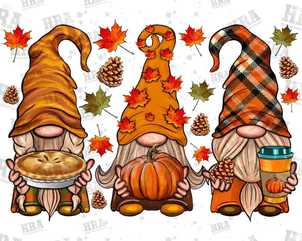 Autumn Gnomes Sublimation Design Fall Thanksgiving Pngs Pumpkin