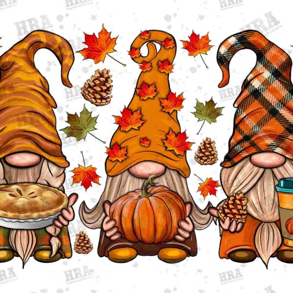 Autumn Gnomes Sublimation Design Fall Thanksgiving Pngs Pumpkin