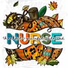 Autumn Nurse Pumpkin ORIGINAL ART thankful blessed svg sublimation