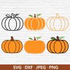 Autumn Pumpkin SVG Bundle Fall Halloween Clipart for Thanksgiving