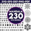 Beautiful Mandala SVG Bundle for Cricut Silhouette PNG DXF included