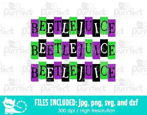 Beetle Movie SVG, Juice Halloween Horror Shirt Design Cut Files, Sandworm Beet Striped, Digital Cut Files svg dxf png jpg, Printable Clipart