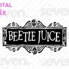 Beetlejuice SVG Cut File PNG Digital Download for T-Shirts, Decals, Crafts